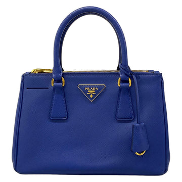 Prada Galleria Mini Bag Blue Saffiano