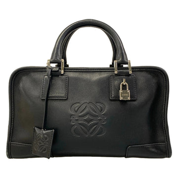 Loewe Amazona 28 Black Leather Handbag
