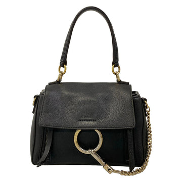 Chloe Faye Day Black Leather Handbag