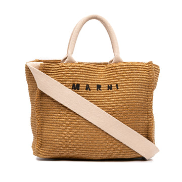 Marni Small Raffia Effect East West