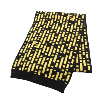 Fendi Ff Logo Scarf Long Stole Wrap Wool