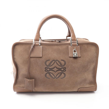 Loewe Amazona 36 Handbag Suede Leather