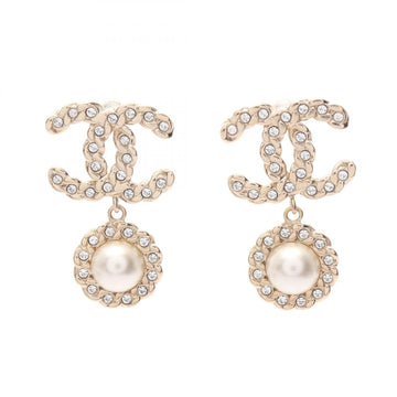 Chanel B20V Coco Mark Pierced Earrings