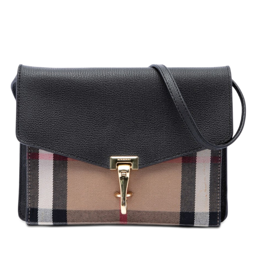 Burberry Small Leather And House Check