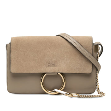 Chloé Small Suede And Calfskin Faye