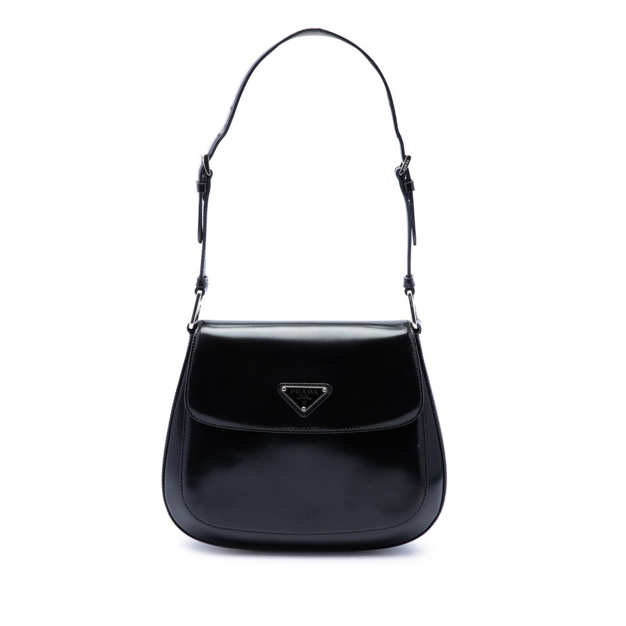Prada Medium Spazzolato Leather Cleo