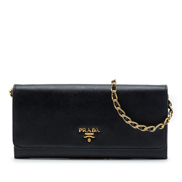 Prada Saffiano Lux Wallet On Chain Pre-