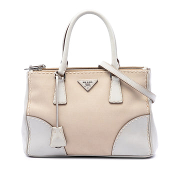 Prada Small Canvas And City Calf Stitch