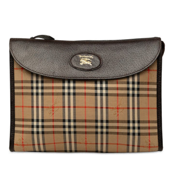 Burberry Haymarket Check Canvas Clutch