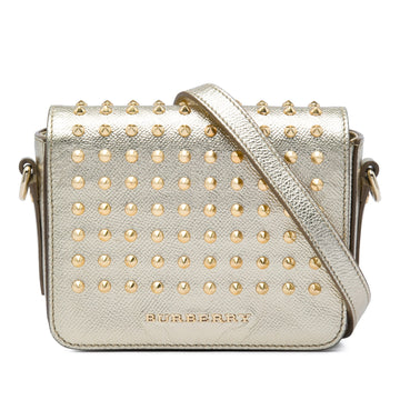 Burberry Studded Metallic Calfskin
