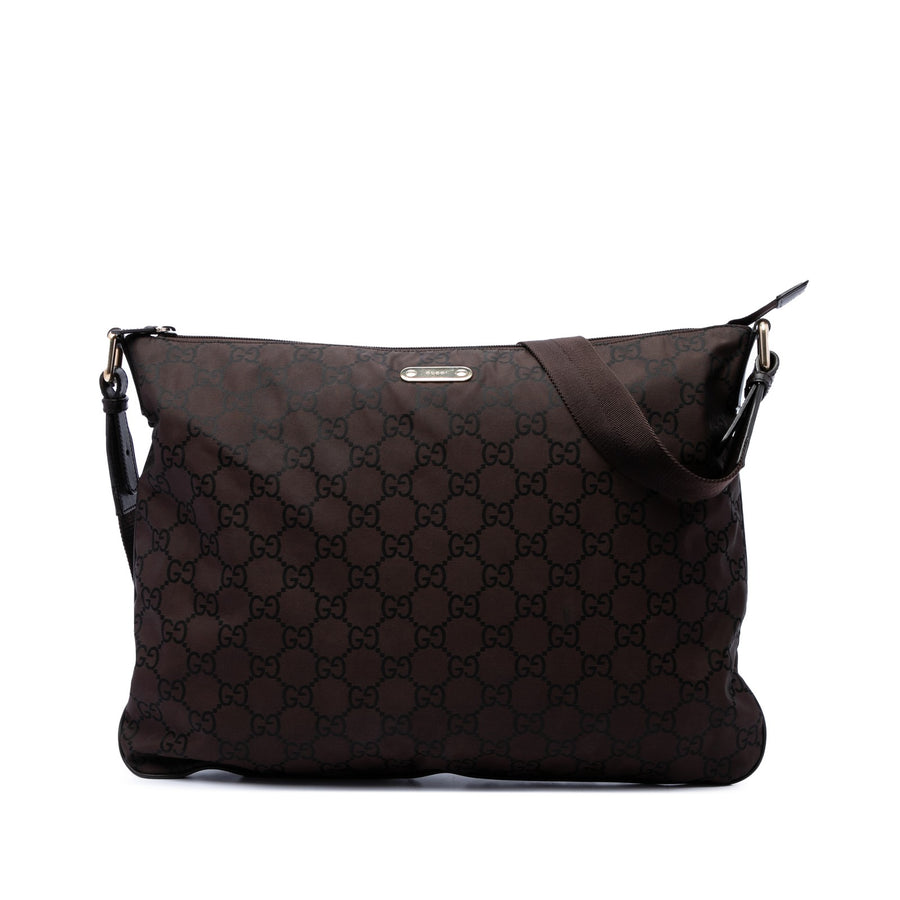 Gucci Gg Nylon Crossbody Pre-Loved Bag