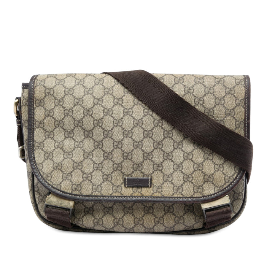 Gucci Gg Supreme Crossbody Pre-Loved Bag