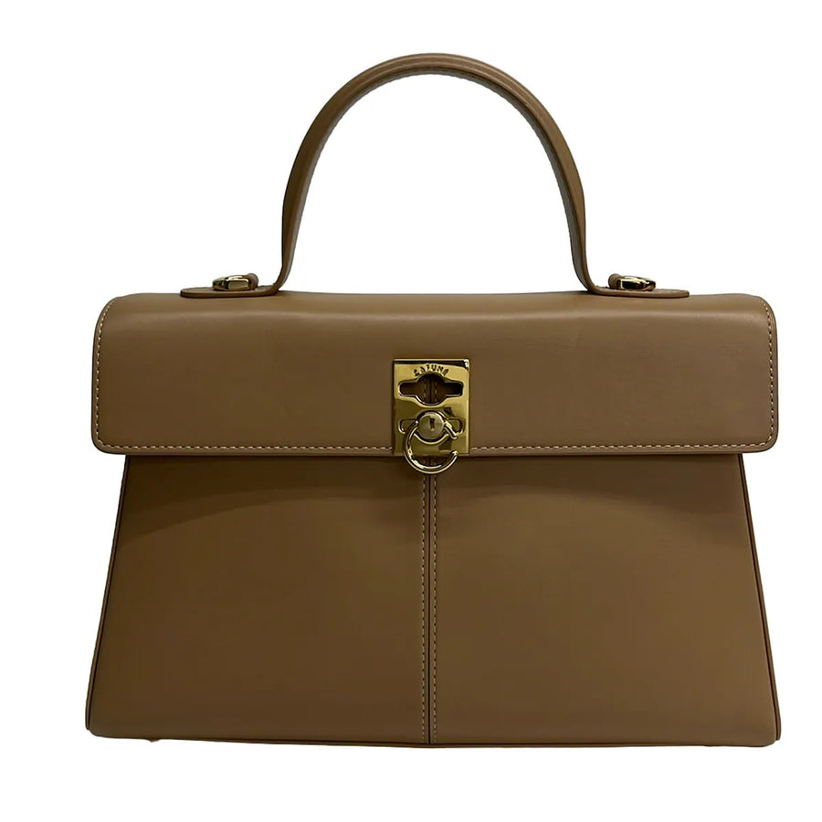 Cafune Stance Beige Leather Handbag