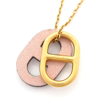 Hermes Pendant: Chaine D'Ancre Gold Pink