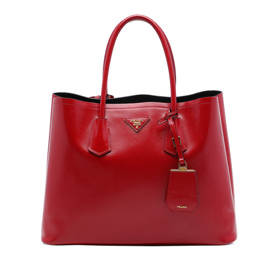 Prada Medium Saffiano Vernice Double