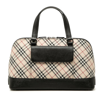 Burberry Nova Check Canvas Handbag Pre-