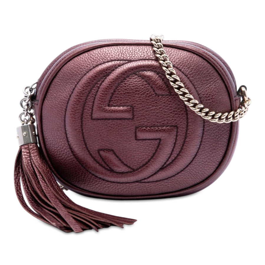 Gucci Mini Metallic Pebbled Calfskin