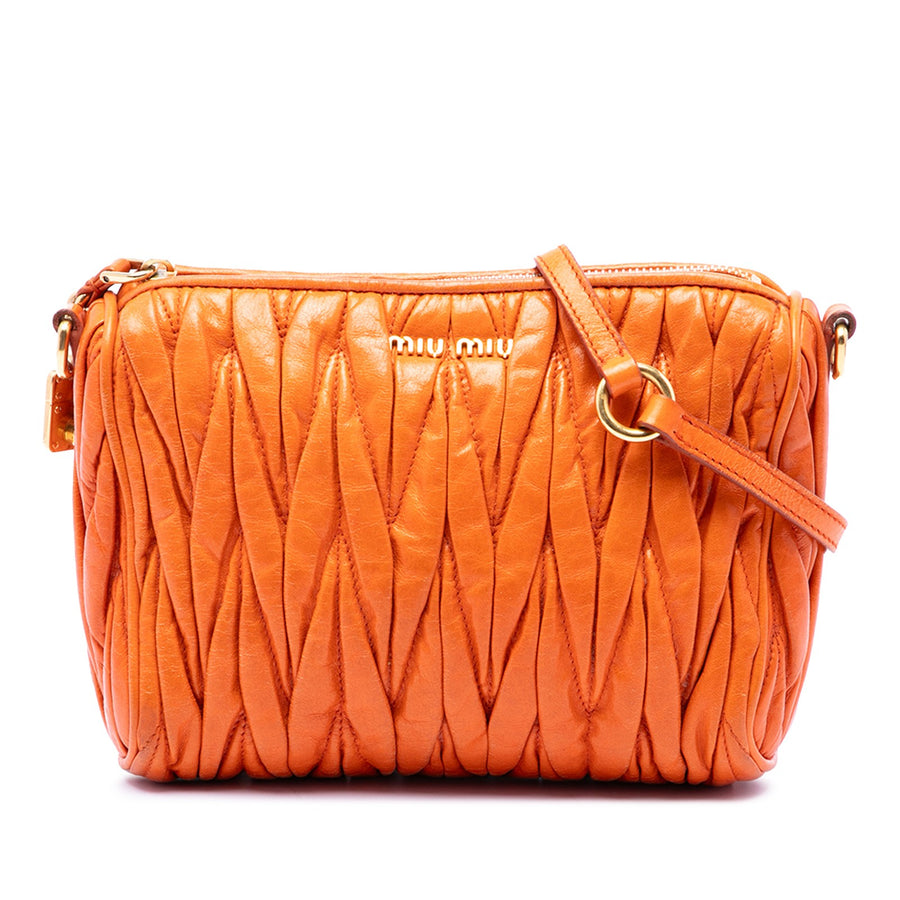 Miu Matelasse Nappa Lux Charm