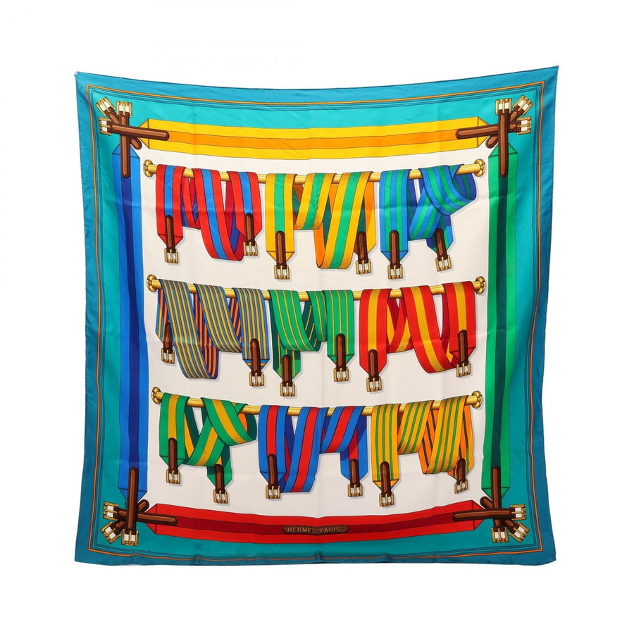 Hermes Carre 90 Les Sangles Scarf Stole