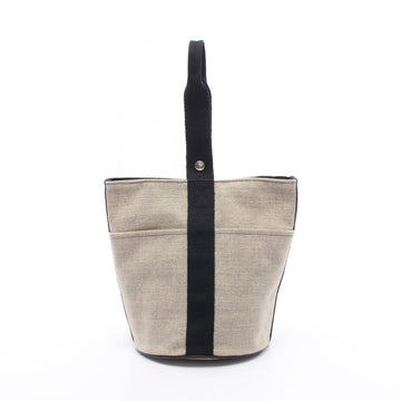 Hermes Saxo Mm Tote Bucket Handbag Toile