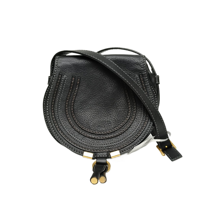 Chloé Chloe Marcie Saddle Bag Mini Black