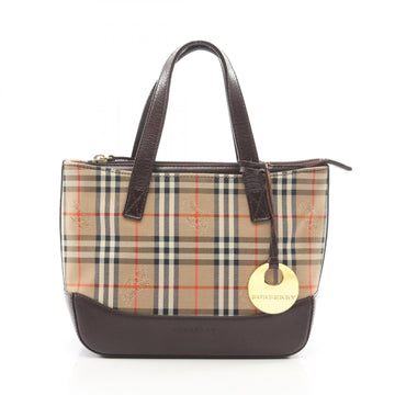 Burberry Haymarket Check Tote Handbag