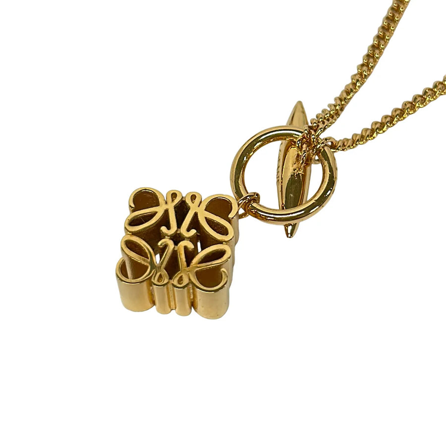 Loewe Anagram Pendant Gold Hardware