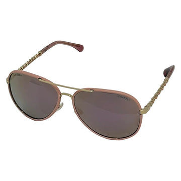 Chanel Pink Gold Clear Plastic Hardware