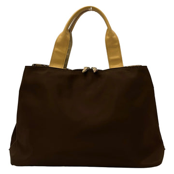 Burberry Handbag Dark Brown Beige Multi