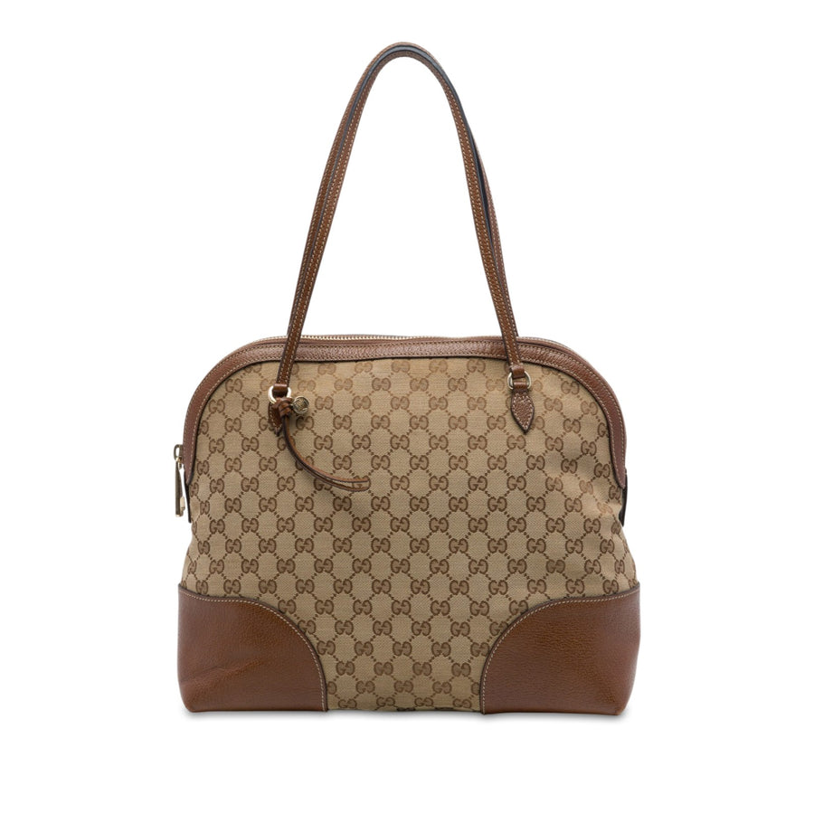 Gucci Medium Gg Canvas Bree Dome Tote