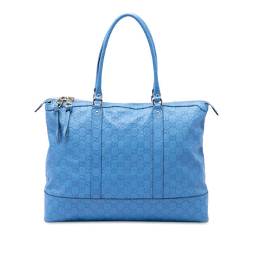 Gucci Ssima Tote Pre-Loved Light Blue
