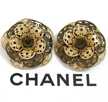 Chanel Cc Logo Green Gripoix Filigree