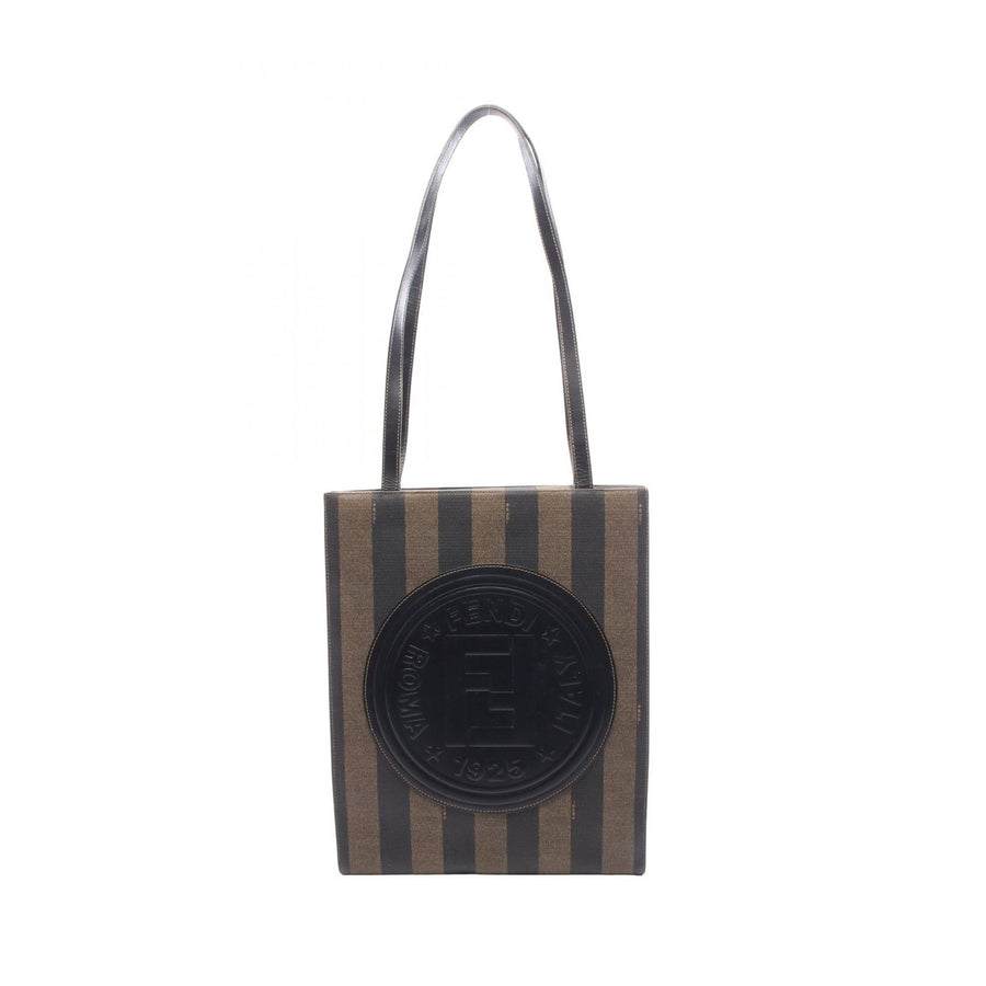 Fendi Pequin Tote Shoulder Bag Pvc