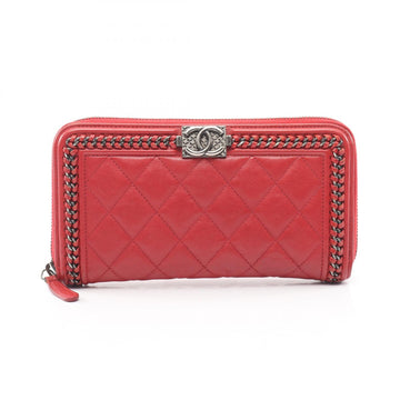 Chanel Boy Zippy Around Lng Wallet