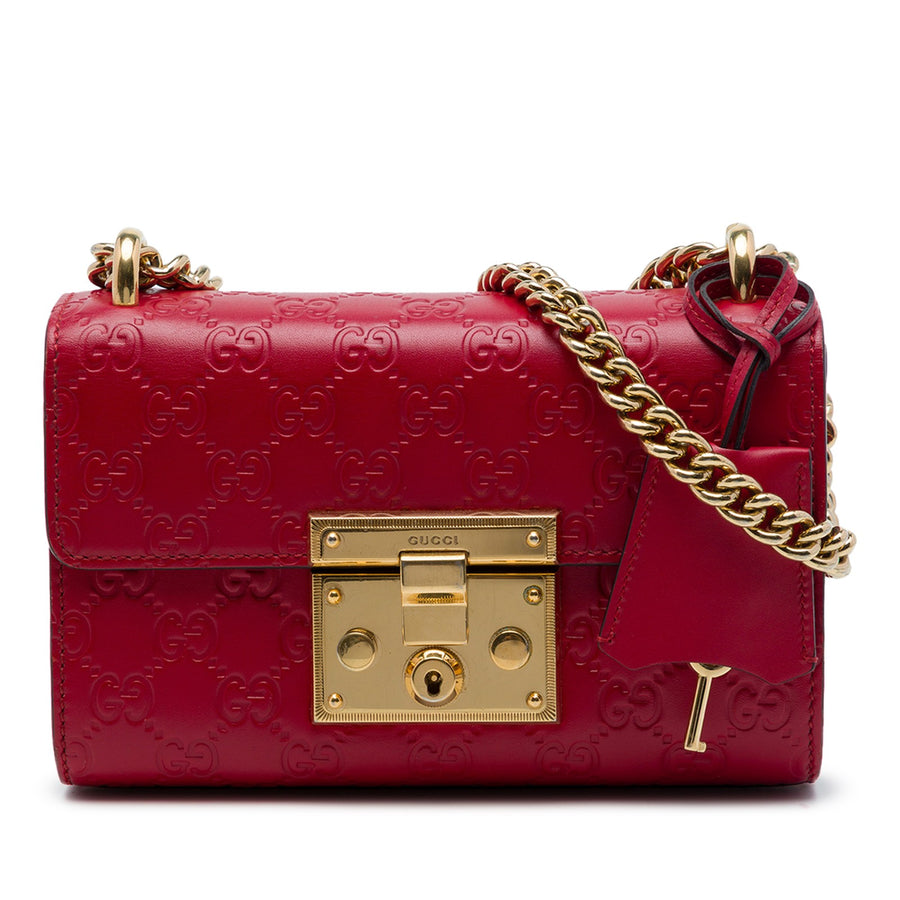 Gucci Small Ssima Padlock Crossbody Pre-