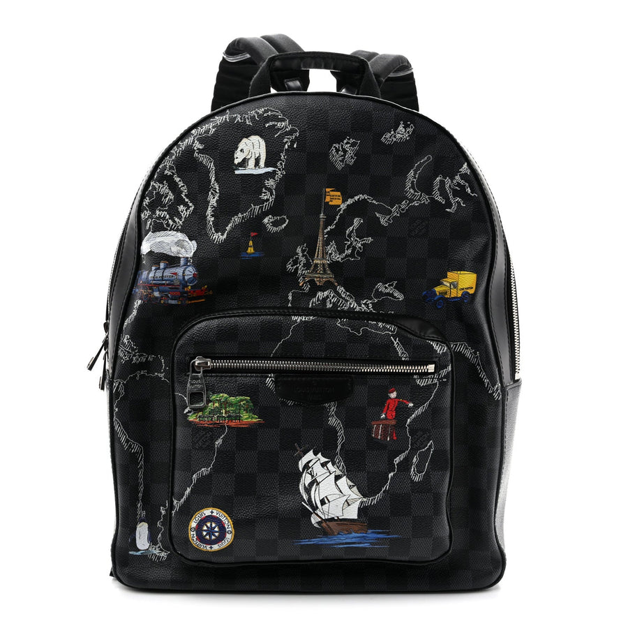 Louis Vuitton Damier Graphite World Map