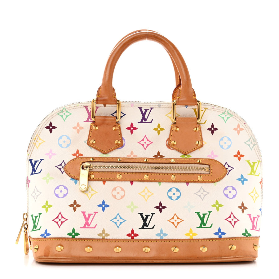 Louis Vuitton Multicolor Alma White
