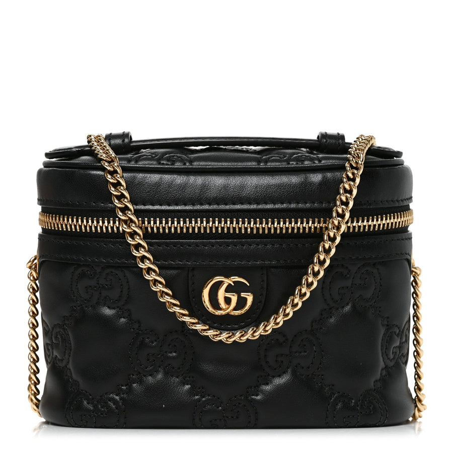 Gucci Calfskin Gg Matelasse Mini Top