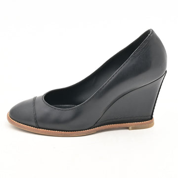 Chanel Pumps Black Leather Women's
