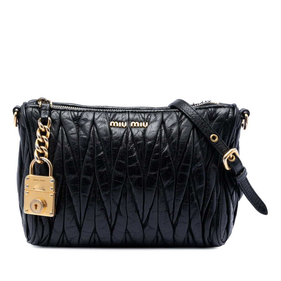 Miu Matelasse Nappa Lux Charm