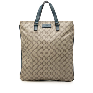 Gucci Gg Supreme Tote Pre-Loved Beige