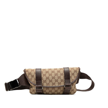 Gucci Gg Canvas Belt Bag Pre-Loved Beige
