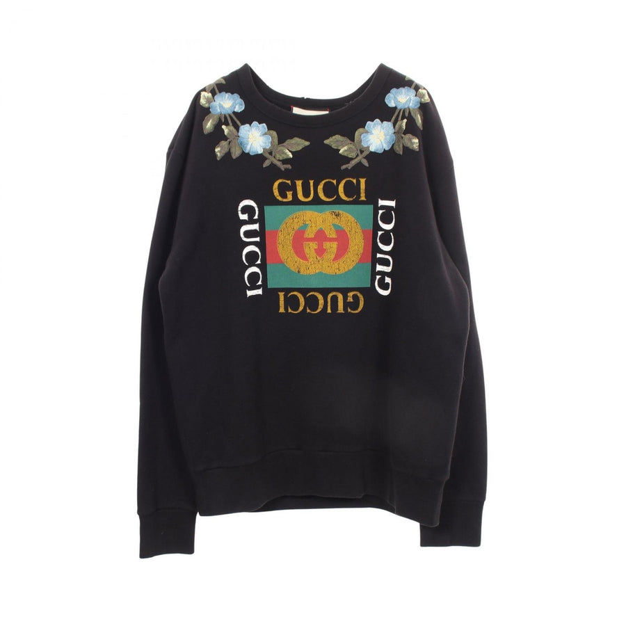 Gucci Logo Flower Embroidery Studs