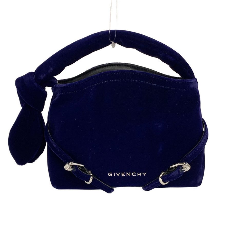 Givenchy Nano Voyeu Navy Velvet Leather