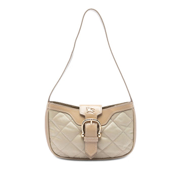Burberry Quilted Nylon And Leather