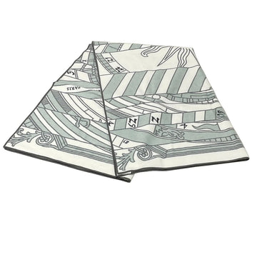 Hermes White Light Green Dark Gray