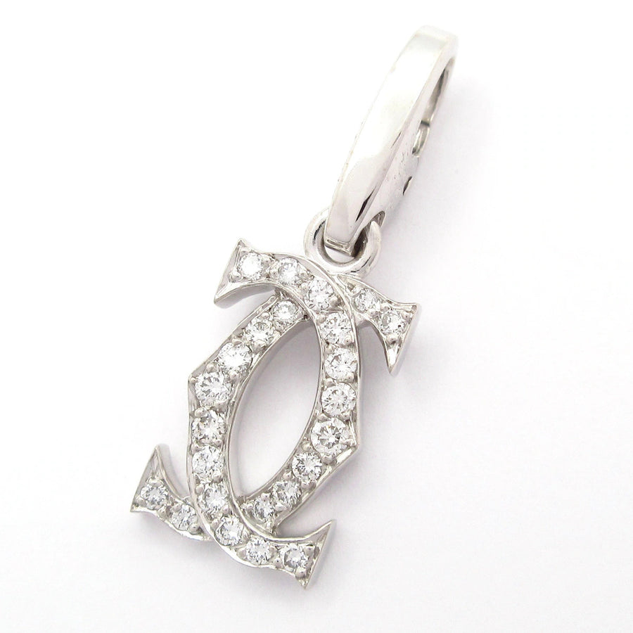 Cartier 2C/C2 Diamond Charm 18K White