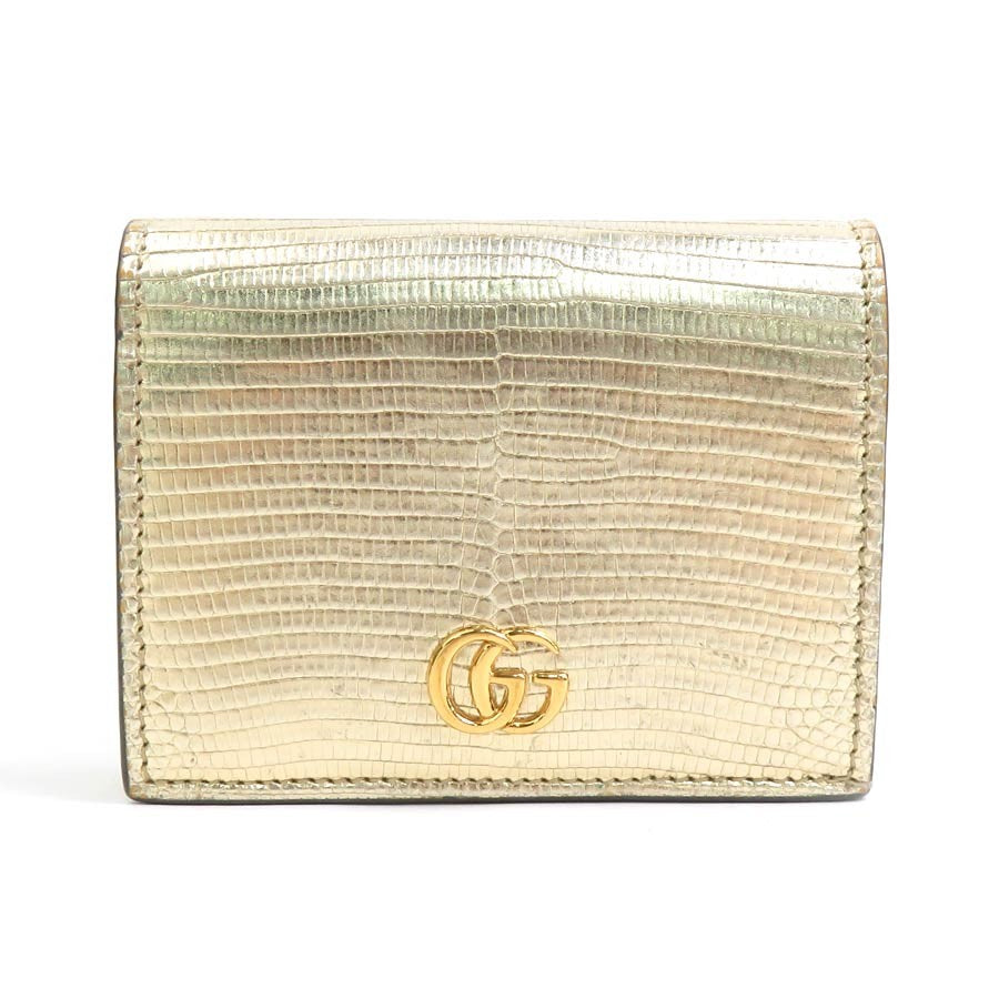 Gucci Gg Marmont Bifold Wallet Gold