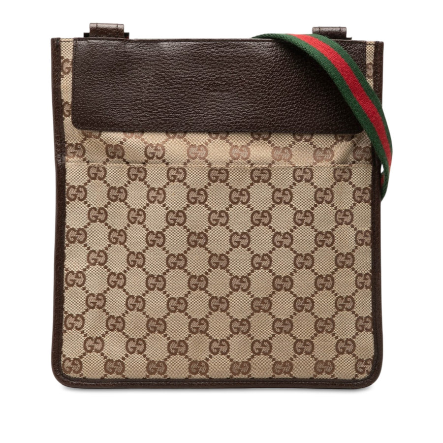 Gucci Gg Canvas Web Crossbody Pre-Loved