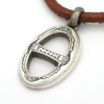 Hermes Tuareg Silver Brown Leather